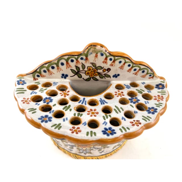 Earthenware Vase from Desvres, 1890s For Sale - Image 4 of 8