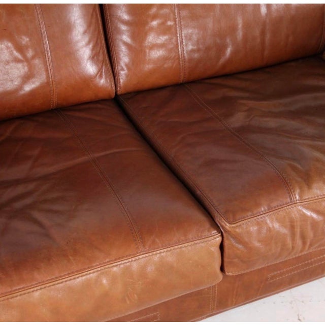 Vintage Leather 3-Seater Sofa from Roche Bobois, 1970s For Sale - Image 10 of 13