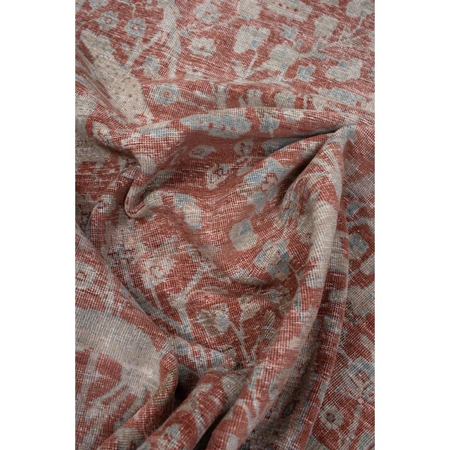 Red Early 20th Century Persian Meshed Animal Rug - 8'9" x 12'9" For Sale - Image 8 of 12