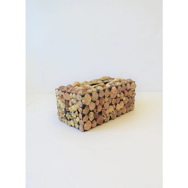 Seashell Tissue Box Cover, Circa 1960s For Sale - Image 9 of 12