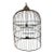 Antique Distressed Iron Dome Birdcage Decor For Sale
