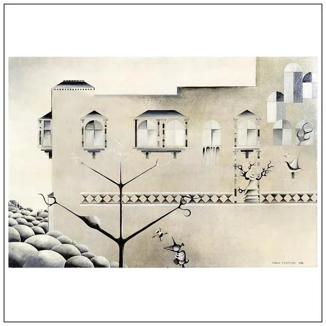 Serge Fontigny, 1976, Oil On Panel For Sale - Image 13 of 13