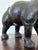 Large Vintage Handcrafted Leather Hippopotamus Statue For Sale - Image 4 of 10