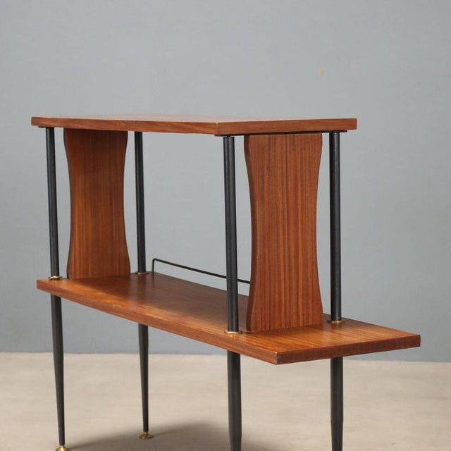 Vintage Cabinet in Teak, Metal and Brass, Italy, 1960s For Sale - Image 3 of 9