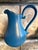Add a vibrant splash of Mediterranean charm to your space with this striking vintage Portuguese ceramic ewer. Crafted from...