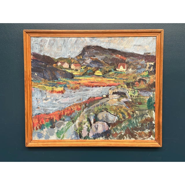 Karl Otto Kellgren, Landscape, 1960s, Oil on Canvas, Framed For Sale - Image 6 of 18