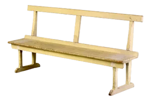 19th Century English Bench With Painted Finish
