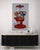 Gumball Machine by Suzy Smith | Oil Painting of a red gumball machine filled with colorful gumballs For Sale - Image 4 of 5