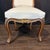 White French Louis XV Walnut Dining Chairs With Gilt & New Upholstery- Set of 6 For Sale - Image 8 of 11