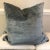 Steel Linen Velvet 22” Pillows-A Pair For Sale In Greensboro - Image 6 of 6