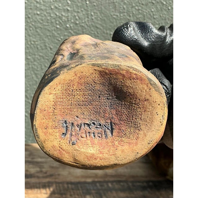 Vintage Original Studio Pottery Vase For Sale - Image 9 of 12