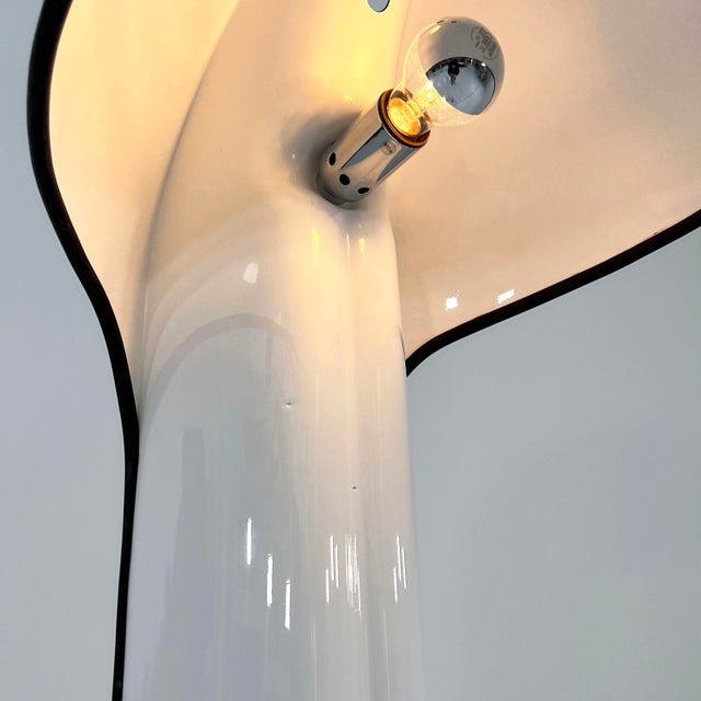 Black Alba Floor Lamp by Ermanno Lampa & Sergio Brazzoli for Harvey Guzzini, 1970s For Sale - Image 8 of 13
