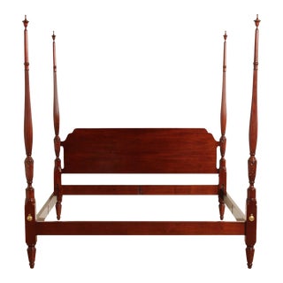 Kindel National Trust for Historic Preservation Collection King Size Mahogany Poster Bed For Sale
