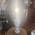 Fenton Art Glass Company Vintage French Fenton Coin Dot Lamp For Sale - Image 4 of 5