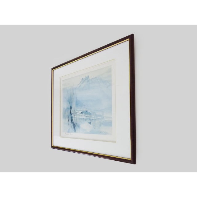 Ryton Cazenave, Ariège, Lithograph, 1970s For Sale - Image 7 of 10