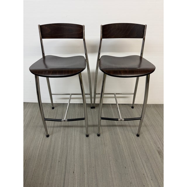 Design Plus Gallery presents a Pair of Baba Counter Stools by Sergio Mian for Altek Italia Design. Elegant, versatile, and...