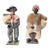 1930s–1940s Southern Folk Art African American Occupational Cloth Dolls — Pair For Sale