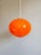 Large Space Age Pendant Light in Orange Opaline, 1970s For Sale - Image 12 of 12