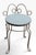 Mid-Century Modern Wire Framed Hollywood Regency Style Vanity Stool Bench C. 1950/60's For Sale - Image 3 of 10