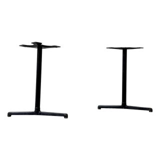 Vintage Cast Iron Table Legs from Trewa, Switzerland, 1970s, Set of 2 For Sale