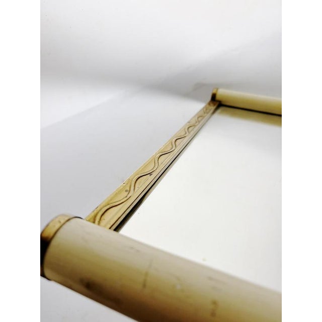 Art Deco Wooden and Mirrored Tray, France, 1940 For Sale - Image 11 of 14