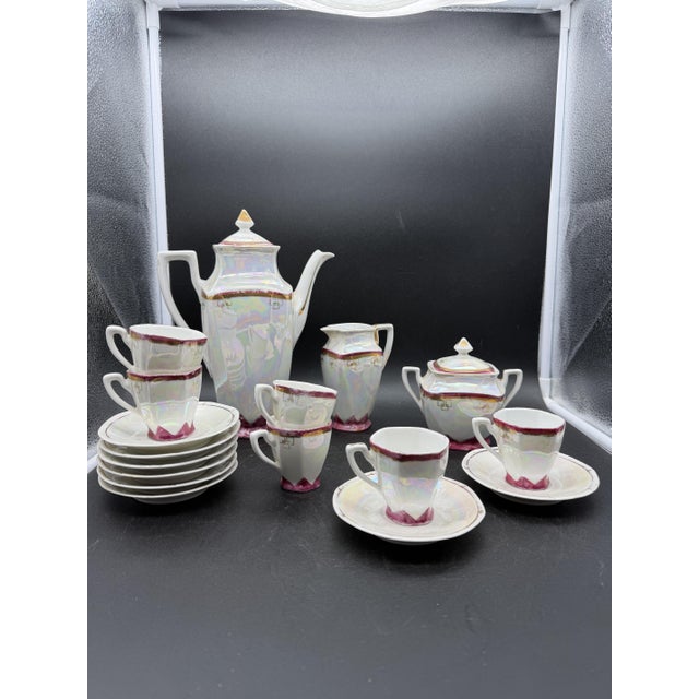 Coffee Service in Porcelain by Richard Ginori, 1920s, Set of 17 For Sale - Image 16 of 16