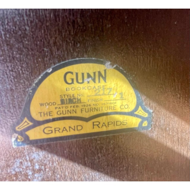 Vintage Gunn Barrister Style Bookcase For Sale - Image 10 of 12