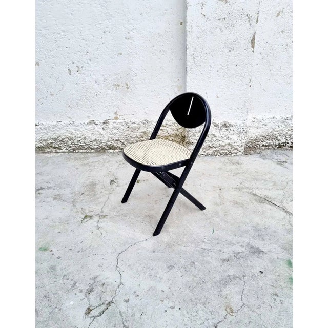Mid-Century Folding Wooden Chair in the style of Achille Castiglioni, Italy, 1970s, in Flawless conditions. Designed 1960...