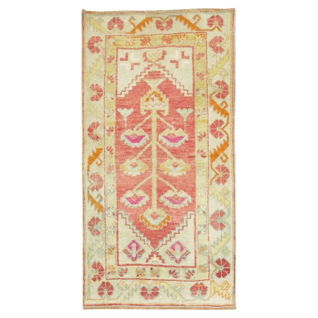 Mid 20th Century Turkish Anatolian rug Measures: 2'10'' x 5'3''.