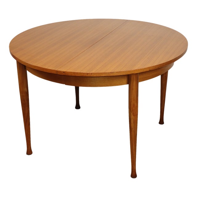 Vintage Extendable Teak Dining Table, 1960s For Sale
