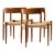 Niels Moller Model 75 Mid Century Danish Teak and Cane Dining Chairs - Set of 4 For Sale