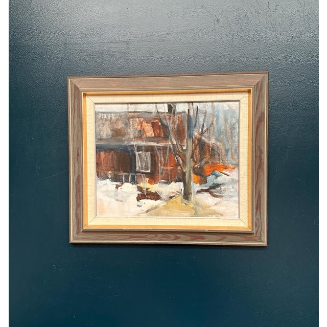 Pia Hesselmark‑campbell, The Forge, 1960s, Oil Painting on Canvas, Framed For Sale - Image 17 of 18
