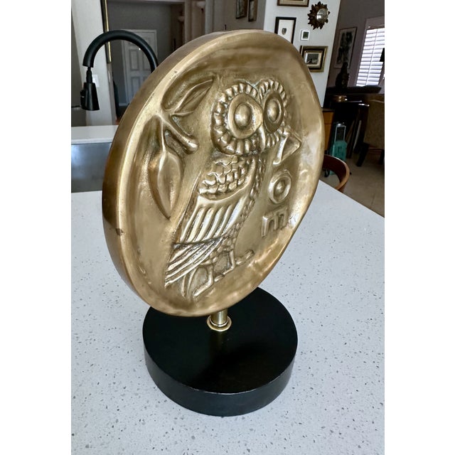 Mid Century Greek Athenian Owl Architectural Fragment on Stands For Sale In Palm Springs - Image 6 of 15