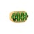 A striking band ring featuring 2.50 carats of oval tsavorite garnets. The vibrant green stones are set in a structured...