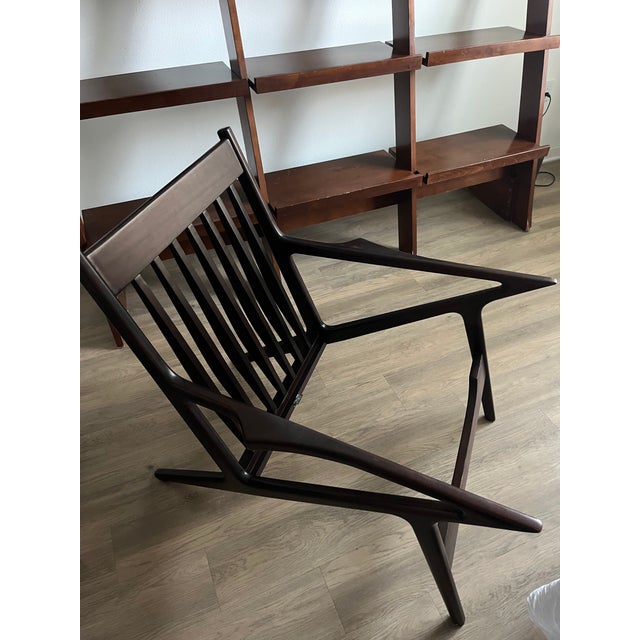 Pair of Mid Century Modern Poul Jensen Interpretation Z Arm Chair For Sale - Image 4 of 8