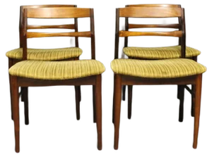 Rosewood Dining Chairs by Arne Vodder, 1960s, Set of 4