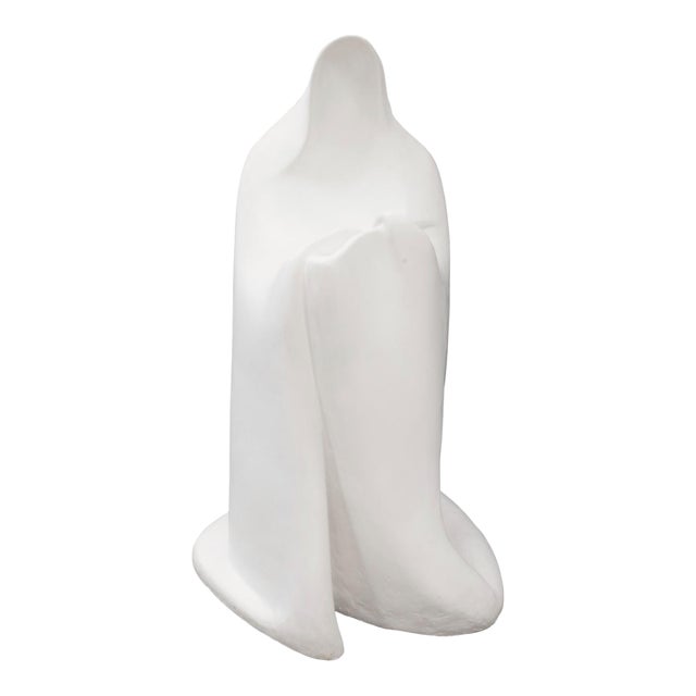 Richard Kozlow - Joseph, 1996 White Cast Resin Modern Sculpture 44" X 30" X 26.5 For Sale