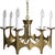 Brass 1960s MCM Vintage Brutalist Chandelier by Moe Bridges For Sale - Image 8 of 8