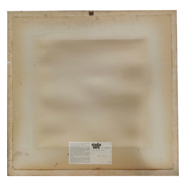 Enrico Nicu, Struttura Spaziale, 1970s, Screen Printing on Steel For Sale - Image 6 of 8
