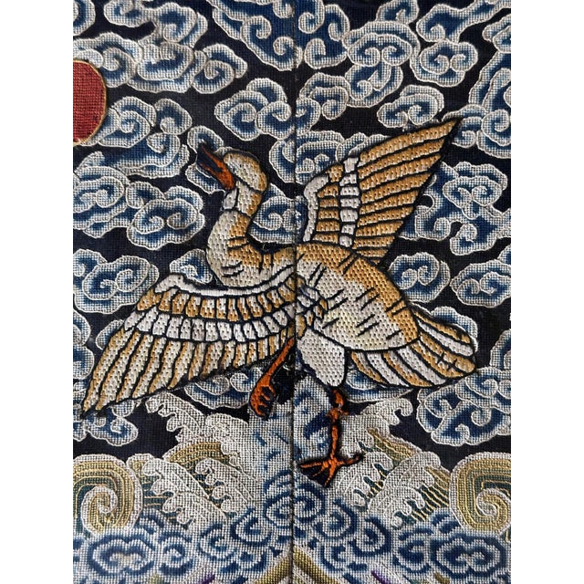 19th Century Antique Chinese Kesi Fourth Rank Badges Qing Dynasty For Sale - Image 5 of 12