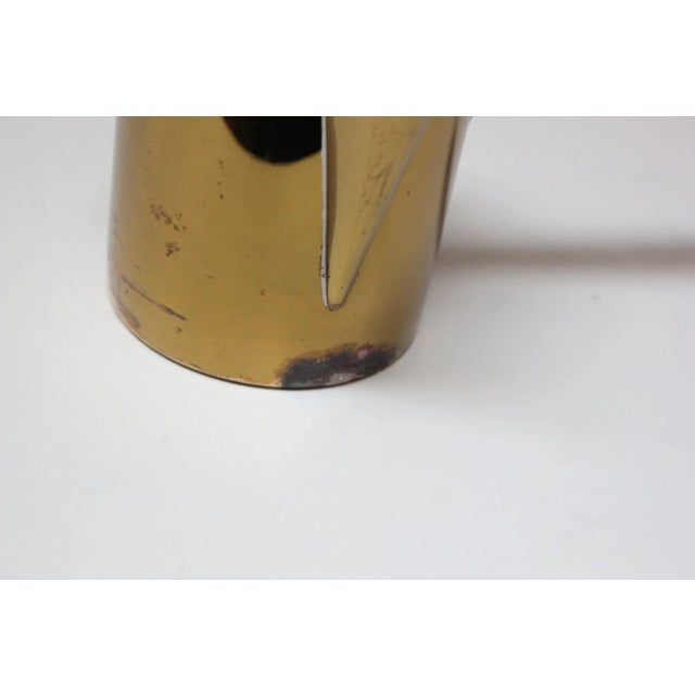 Wood Vintage Georges Briard "El Dorado" Enamel and Brass Tea/Coffee Service For Sale - Image 7 of 12