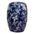 Early 21st Century Asian Style Navy & White Garden Stool For Sale