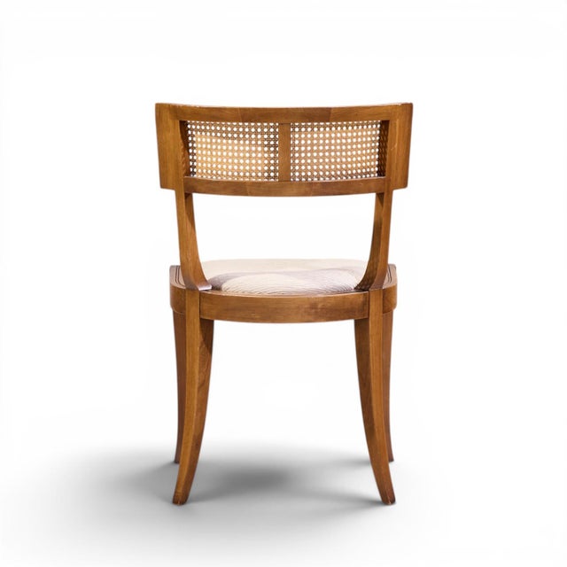 Brown Michael Taylor for Baker Klismos Mid Century Cane Dining Chairs - Set of 4 For Sale - Image 8 of 11