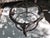 Mint Condition Vintage Brass Pegasus Side Table – 28" Round, Original Glass, One Owner. A spectacular find for collectors...