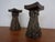 Pair of large bronze candlesticks from the 1960s. Weight per candlestick: 3 kilograms.