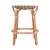 2020s Ballito 24.5 in. Seat Height Oval Rattan Counter Stool with Footrest, French Orange, Brown, Gray & White For Sale - Image 5 of 8