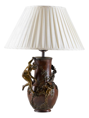 Bronze Table Lamp from Eugène Provost, France