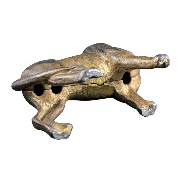 Metal 1900 Gold Lion Coin Bank Die Cast Metal by Ac Williams For Sale - Image 7 of 7