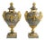 Louis XVI Green Granite Cassolettes with Gilded Bronze, Set of 2 For Sale