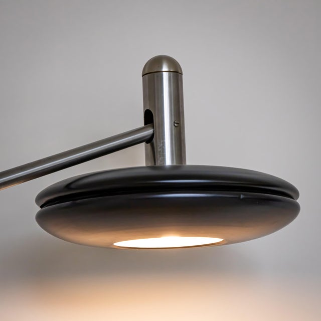 Large Floor Lamp With Long Arm, Attributed to Selenova, Italy, Mid-20th Century For Sale - Image 4 of 8